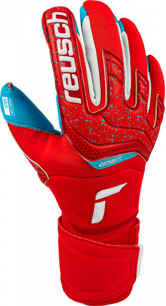 Reusch Attrakt Aqua Windproof Ortho-Tec 5170458 3001 blue red front